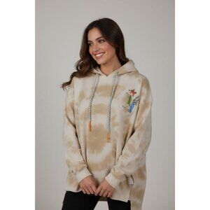 Her Universe Hoodie Womens 1X Beige Zootopia Nick Judy Tie Dye Graphic Pullover